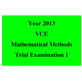 2013 VCE Maths Methods Trial Exam 1
